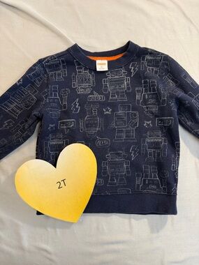 Gymboree - Navy Blue Robot Sweatshirt